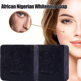 Savon Blanchissant Au Charbon De Bambou Pour Femmes, 100g, Élimine Les Points Noirs, Contrôle De L'huile, Pour Un Nettoyage En Douceur, Fait À La Main, H1t8 