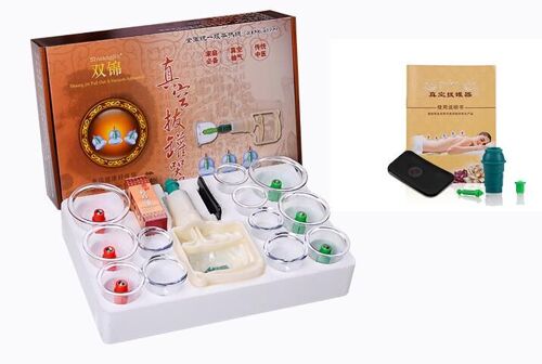 Kit De Thérapie Par Ventouses Pour Acupuncture, Outil De Massage Magnétique Antidéflagrant, 12 Pièces 
