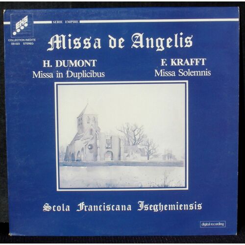 Missa De Angelis Du Mont Krafft Schola Franciscana Iseghemiensis Lp Nm-, Cv Nm