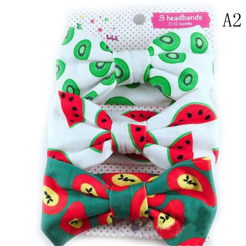 3 Pièces/Ensemble Nouveau-Né Enfants Élastique Bandeau Cheveux Filles Mélanger Styles Rayure Dot Chapeaux Fleur Noeud Papillon Turban Cheveux Accessoires 