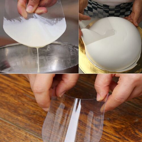 Grattoir En Plastique Pour Décoration De Gâteau, Pâte Douce, Glaçage, Fondant, Cuisson, Outils De Pâtisserie, Bord Lisse Et Dentelé