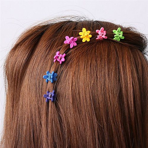 30 Pièces Accessoires Cheveux Petites Fleurs Pince Petite Fille Cheveux Griffes Pinces À Cheveux Pince À Cheveux 4 Griffes En Plastique Solide Frange Épingles À Cheveux 