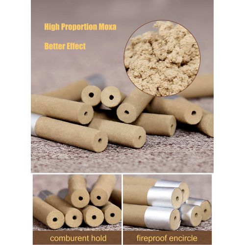 Autocollant Mini Bougie Moxa, 200 Pièces, Points D'acupuncture, Massage, Bâton Moxibustion 
