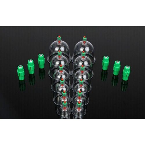 Kit Médical De Massage Traditionnel Chinois, 12 Tasses, Ventouses, Acupuncture Avec 6 Aimants, Kit De Thérapie Ponctuelle, Prix De Gros 