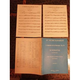 Partition : J. C. Schickhardt - L'alphabet De La Musique Op . 30 - 24 Sonatas In All The Keys For Treble Reccorder And Basso Continuuo In 6 Volumes - Volume I I De Musica Rara .