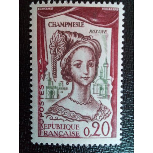 Timbre France Yt 1301 La Champmeslé Dans Le Rôle De Roxane (1642-1698) 1961 ( 041212 )