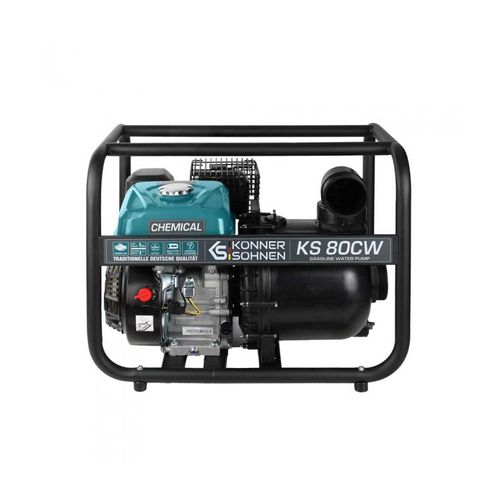 Motopompe spéciale eau de mer et produits chimiques 212cc 3 pouces 60000L/h Könner Söhnen KS 80CW