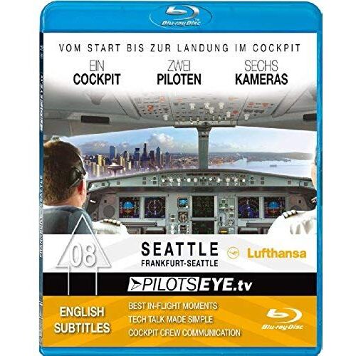 Pilotseye.Tv | Frankfurt - Seattle |:| Blu-Ray Disc® |:| Cockpitflight Lufthansa | A330-200 | Bonus: Boeing Plant 747-8 & Museum Of Flight [Region Free]