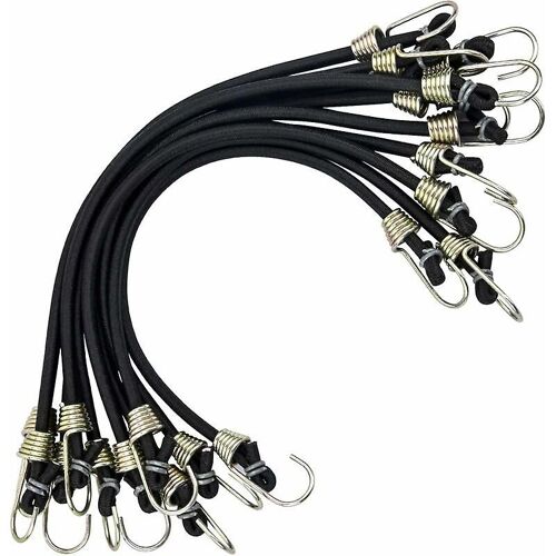 Lot De 10 Tendeurs Avec Mini Crochets, Universels Et Robustes, Avec 2 Sangles À Crochets Robustes Pour Tente, Camping, Moto