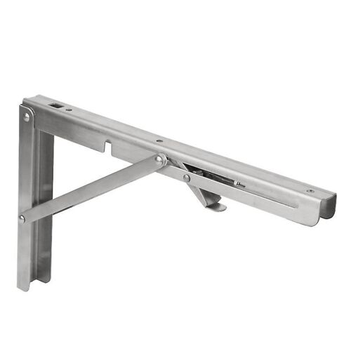 Console Pliante Pour Charges Lourdes, Support Mural En Acier Inoxydable Poli Pour Tables, Bancs Et Étagères, Charge
