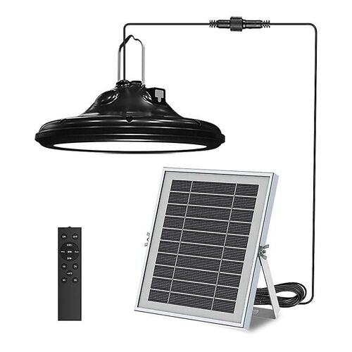 Lampe Solaire D'extérieur 1 200 Lm, Suspension Solaire À 3 Modes, Panneau Solaire Réglable, 4 Niveaux De Luminosité Avec Télécommande, Éclairage Led Étanche Ip65 Pour G