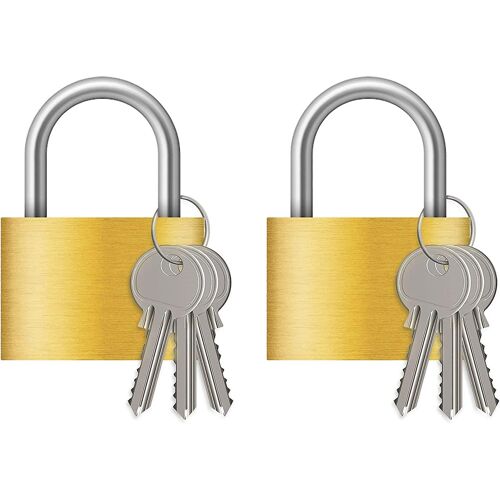 Cadenas en laiton, cadenas à clé étanche pour l'extérieur, cadenas de sécurité pour casier scolaire, vestiaire, entrepôt, boîte à outils, armoire - 20 mm