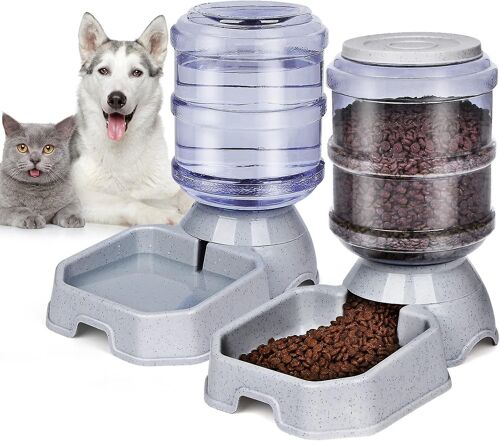 Distributeur D'eau Et De Nourriture Automatique Pour Chiens Et Chats, 100 % Sans Bpa, Rempli Par Gravité, Facile À Nettoyer, Pour Petits Et Grands Animaux, Chiens, Chatons, Lapins