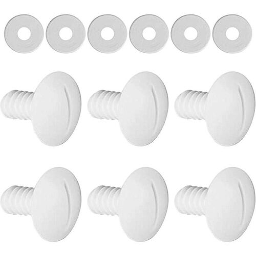 Housse de roue de piscine avec rondelles de rechange pour nettoyeur de piscine, blanc, lot de 6
