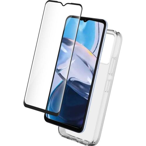 Pack Motorola E22i Coque Transparente + Verre Trempé Bigben
