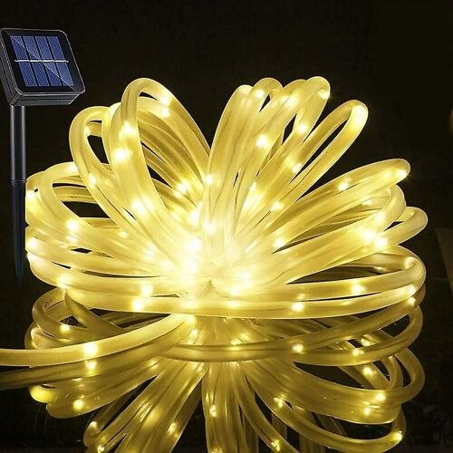 7M Solar-Lichterketten, 50 LED-PVC-Röhren for the Außenbereich IP65 wasserdicht for Feiertage, Party, Neujahr, Weihnachten, Außenbeleuchtung, Zaun, GA
