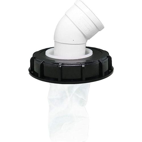 Couvercle filtrant pour réservoir IBC, bouchon de réservoir IBC lavable en nylon avec couvercle, accessoire pour réservoir IBC avec filtre à mailles pour réservoir d'eau de pluie de 165 mm (165 mm 45°)