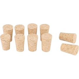 Lot De 10 Bouchons Coniques En Liège Naturel, Réutilisables, Fonctionnels Et Portables, Pour Bouteilles De Vin/Bière (Pour Bouteilles De Vin Rouge)
