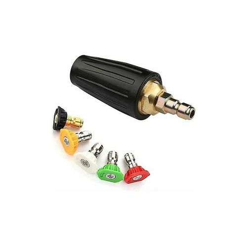 Buse turbo rotative, 3 000 PSI 035 Buse turbo rotative pour nettoyeur haute pression 1/4 Connecteur rapide
