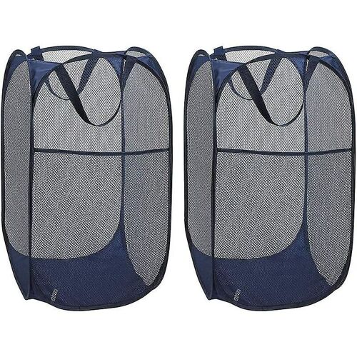 Panier à linge pliable en maille avec poignée (lot de 2)