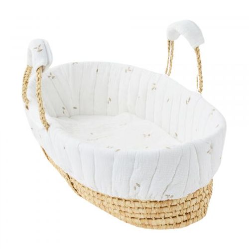 Couffin Mousseline Brodée Ecru