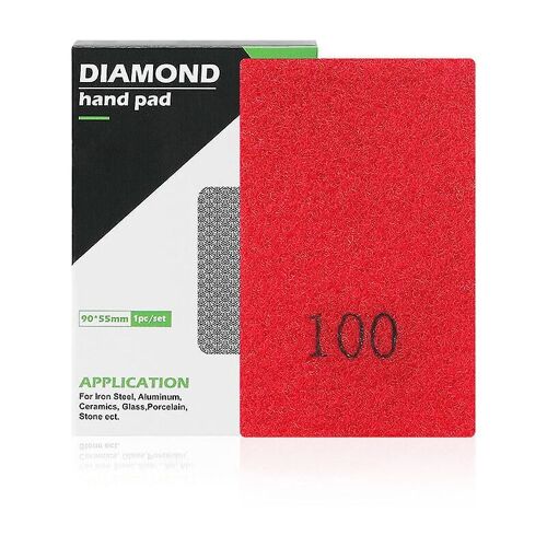 Bloc de ponçage manuel diamanté, tampons de polissage pour pierre, verre, carrelage, béton, granit, marbre, 2062-100