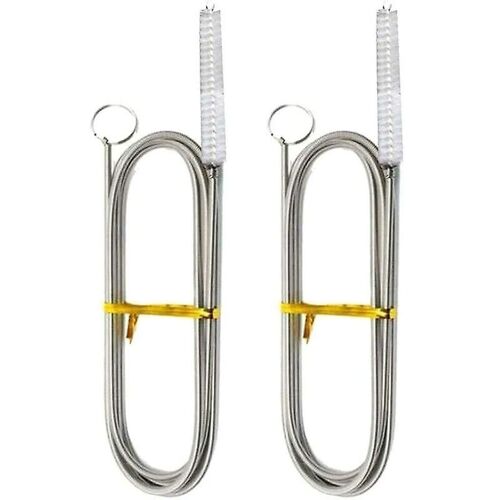 Lot De 2 Brosses De Nettoyage Pour Réfrigérateur, Outil De Nettoyage Des Trous De Vidange, Brosse De Nettoyage Pour Réfrigérateur, Brosse À Récurer Longue Et Flexible.