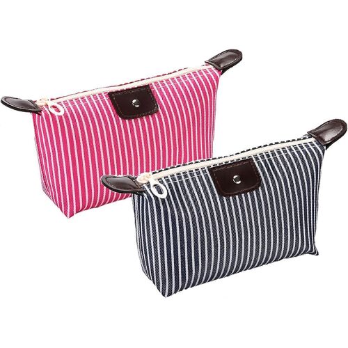 Trousses de maquillage, trousses de maquillage en nylon, trousses de maquillage rose clair, trousses de soins de la peau, trousses de maquillage de voyage, petite trousse de maquillage