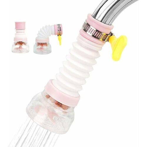 Robinet de cuisine, 2 pièces Mini filtre à eau de robinet rotatif à 360 degrés Filtre à eau de robinet de cuisine à 360 °, filtre à eau de robinet de pulvérisateur de robinet pour la maison F