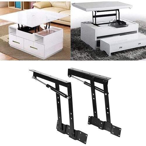 Paire De Charnières À Ressort Pour Table Basse Relevable, Mécanisme De Levage, Charnières Hydrauliques À Gaz, Accessoires De Meubles Pour Table D'appoint Diy