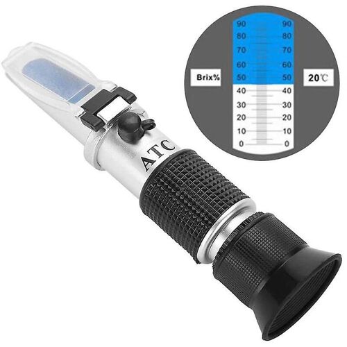 Brixmètre 0-80% Brixmètre Réfractomètre Portatif Instrument De Mesure Domestique Brixmètre Brixmètre Atc Température
