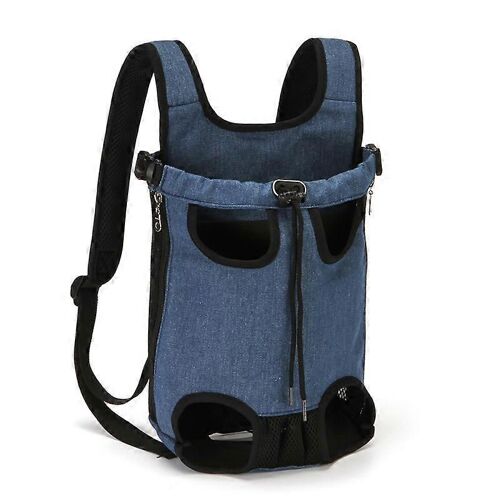Sac De Transport Pour Chien - Sac Pour Chien - Sac De Transport Pour Animaux - Bleu - Convient Aux Animaux Jusqu'à 7 Kg - Toile - Pour La Promenade - 32*20 Cm