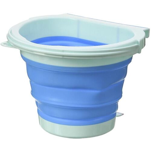 Poubelle de cuisine pliable élégante, fixation murale, pour voiture, maison, bureau, bleu, 1 pièce
