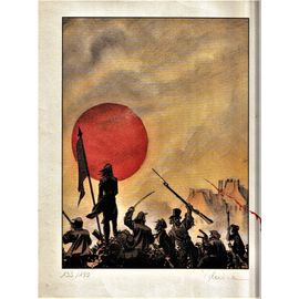 Sérigraphie Soleil Rouge Signée Bernard Yslaire