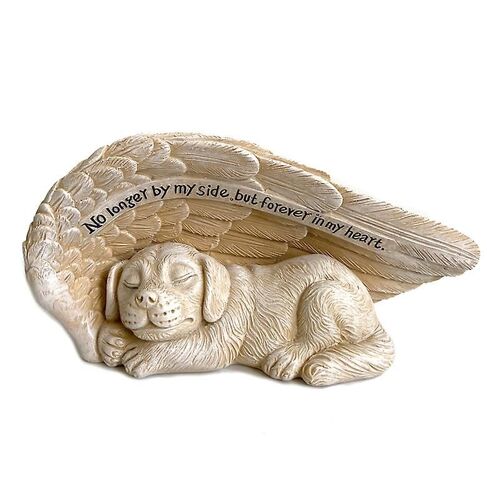 Statue Commémorative Pour Chien, Statue En Résine Pour Animal De Compagnie, Cadeau De Perte D'animal De Compagnie, Statue D'ange Pour Commémorer La Perte D'un Animal De Compagnie