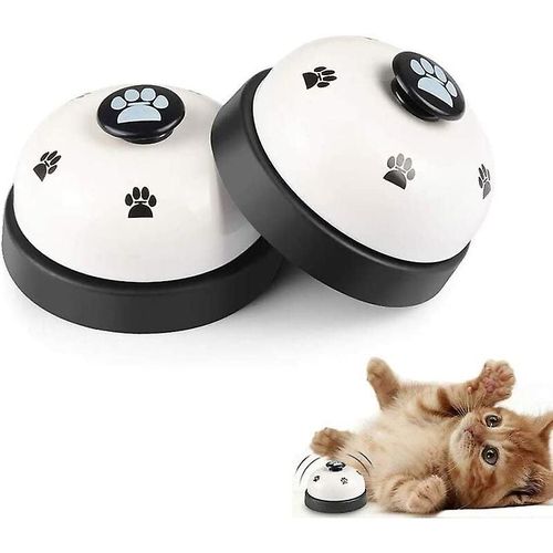 Cloche De Dressage Pour Chien, Lot De 2 Cloches À Pression Pour Petits Et Grands Chiens, En Acier, Pour L'apprentissage De La Propreté Et L'entraînement En Extérieur