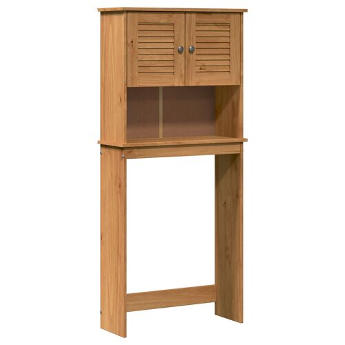 Vidaxl Cabinet Pour Lave-Linge Marron Miel 72,5 X 27 X 161 Cm