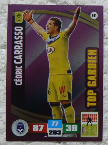 Cedric Carrasso "Top Gardien" - Panini Adrenalyn Xl 2016-17 - N°361