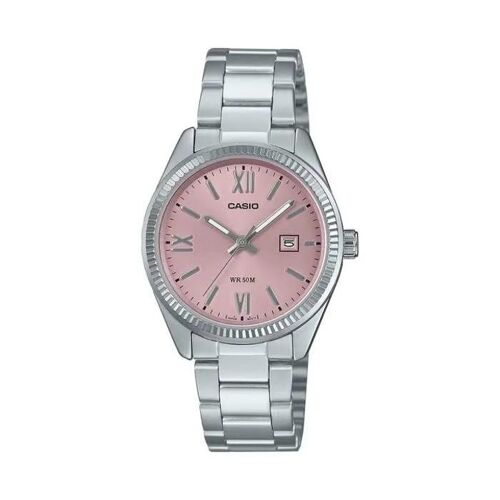 Casio Cadran Sunray Pour Femmes Avec Dateur - Etanche 50 M - Tout En Acier Inoxydable