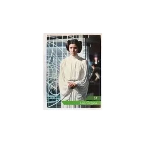 Carte Leclerc Star Wars 2019 - Leia Organa - N°57