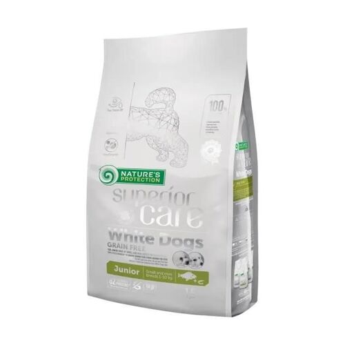 Croquettes Pour Chiens - Nature's Protection - Chiens Blancs - 1,5 Kg - Hypoallergénique - Antioxydants Naturels