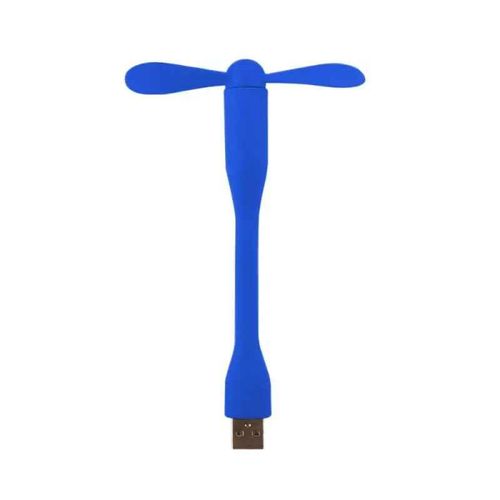 Ventilateur USB créatif,Mini ventilateur Portable Flexible et lampe LED USB pour batterie externe,ordinateur Portable et ordinateur,Gadget d'été - Type BLUE