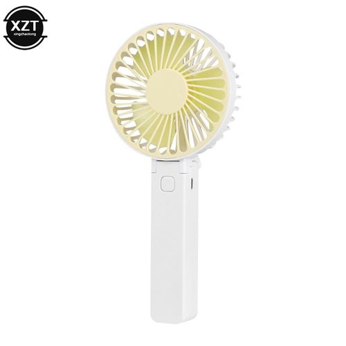 Ventilateur portable aste USB,1200mAh,mini refroidisseur d'air de bureau,ventilateur d'extérieur,ventilateur de voyage - Type YELLOW