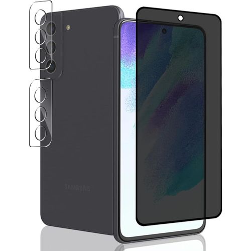 Cauc-1 Pi¿¿Ce Verre Tremp¿¿ Anti Espion Pour Samsung Galaxy S21 Fe Protection D'¿¿Cran + 2 Pi¿¿Ces Protecteur Cam¿¿Ra, Duret¿¿ 9h/Anti-Spy, Prot¿¿Ge ¿¿Cran Pour Galaxy S21 Fe - Privacy Vitre Tremp¿¿