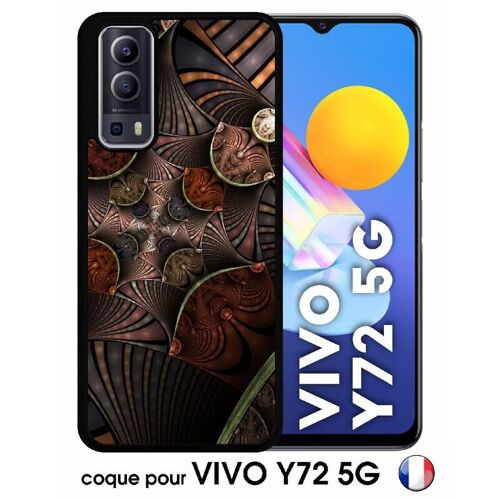 Coque pour vivo y72 5g - metallic - silicone - noir