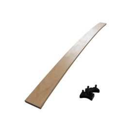 1 lattes + embouts pour sommier et lit 140x190 | Bois 7 plis | 680x48x8 mm | Remplacement pour sommier / bz / clic clac