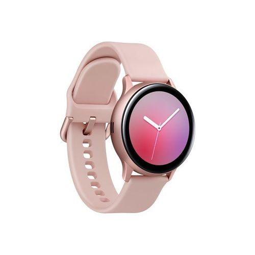 Samsung Galaxy Watch Active 2 - 40 mm - aluminium or rose - Montre connectée avec bracelet - fluoroélastomère - or rose - affichage 1.2" - 4 Go - Wi-Fi, NFC, Bluetooth - 26 g