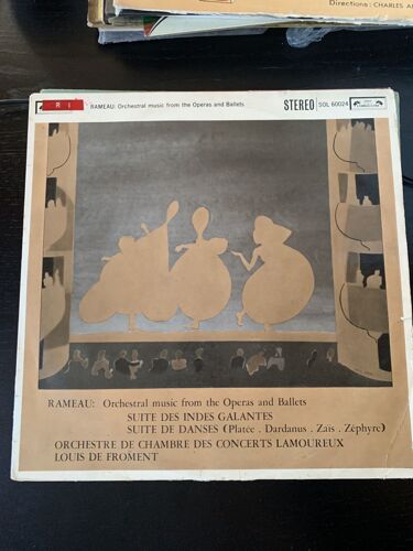 Rameau - Orchestre De Chambre Des Concerts Lamoureux, Louis De Froment ‎ Orchestral Music From The Operas And Ballets