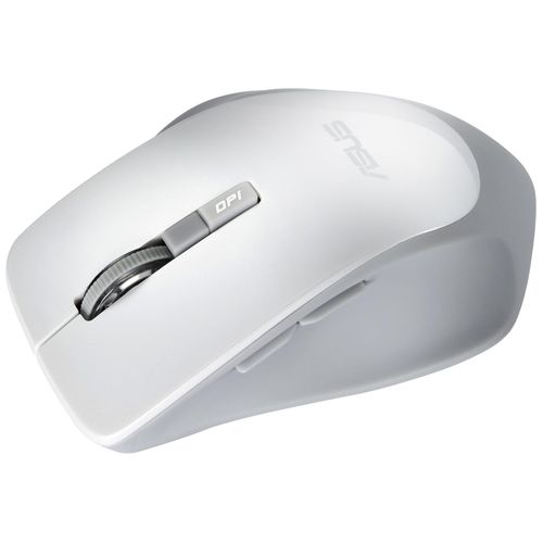 ASUS WT425 - Souris - pour droitiers - optique - 6 boutons - sans fil - 2.4 GHz - récepteur sans fil USB - blanc perle