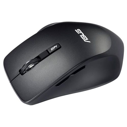 ASUS WT425 - Souris - pour droitiers - optique - 6 boutons - sans fil - 2.4 GHz - récepteur sans fil USB - noir charbon